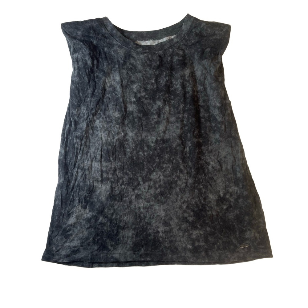 Hollister Tank Top Womens Size XS Grey Acid Wash Round Neck Grunge Edgy